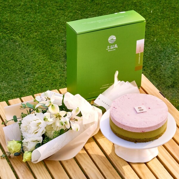 꽃집청년들,오설록 케이크와 꽃다발