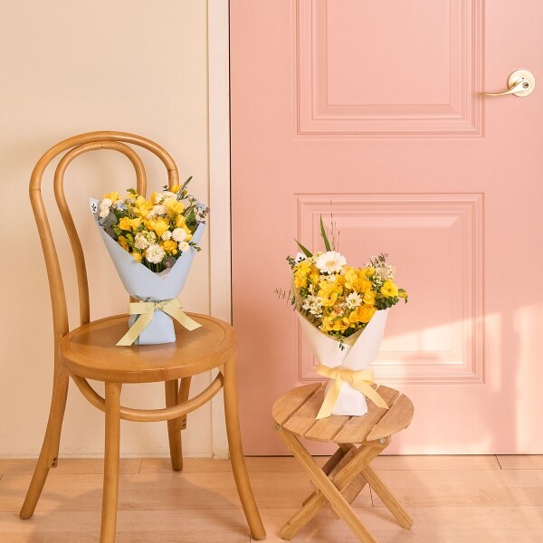 꽃집청년들,프리지아 시즌 꽃다발