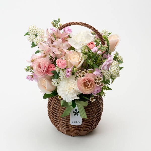 꽃집청년들,화이트데이 계절 꽃바구니