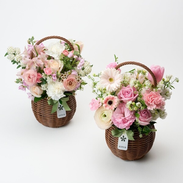 꽃집청년들,화이트데이 계절 꽃바구니