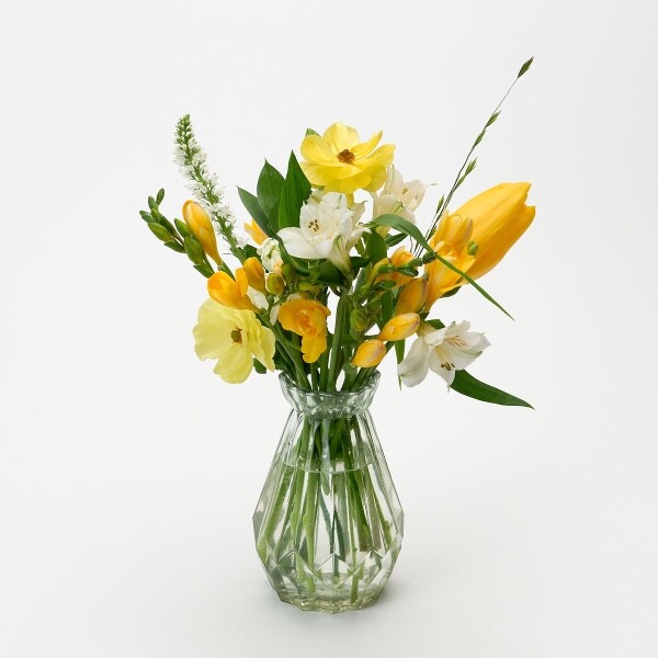 꽃집청년들,화이트데이 프리지아 꽃다발+칼루위 초콜릿 25구