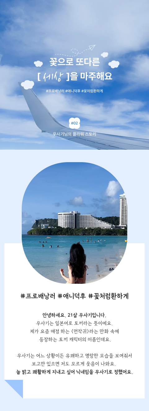 비행기, 해외여행, 여행, 꽃