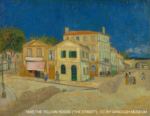 고흐는 고갱이 머물 방에 장식을 하기 위해 자신이 평소 좋아하던 해바라를 그림으로 그려 벽에 걸었던 거지요.