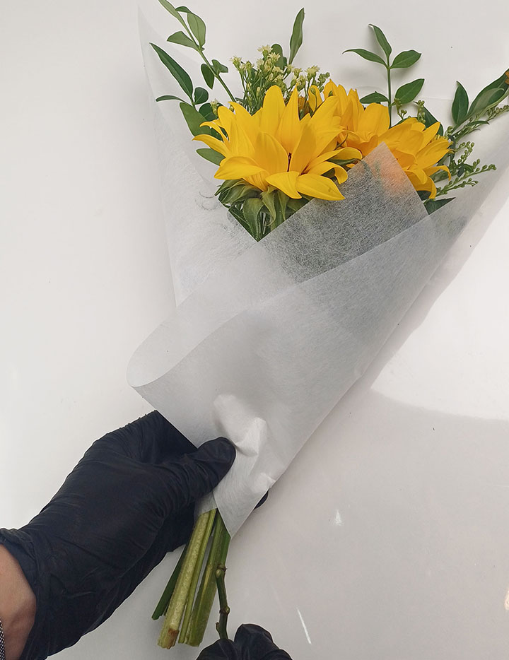 DIY꽃시장 해바라기꽃다발 포장하기