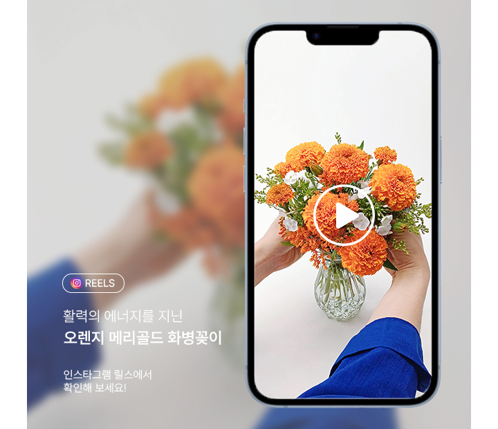 여름부터 초가을까지 즐기기 좋은 메리골드 화병꽂이